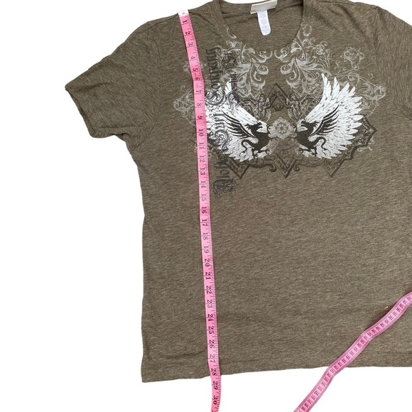 Vintage Coastal Classics Graphic Dragons T-Shirt Mens XL Dark Khaki - Picture 6 of 6